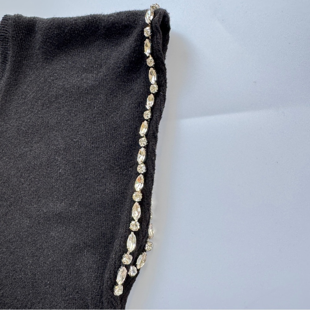 Zara Shirt Rhinestone Trim View 2